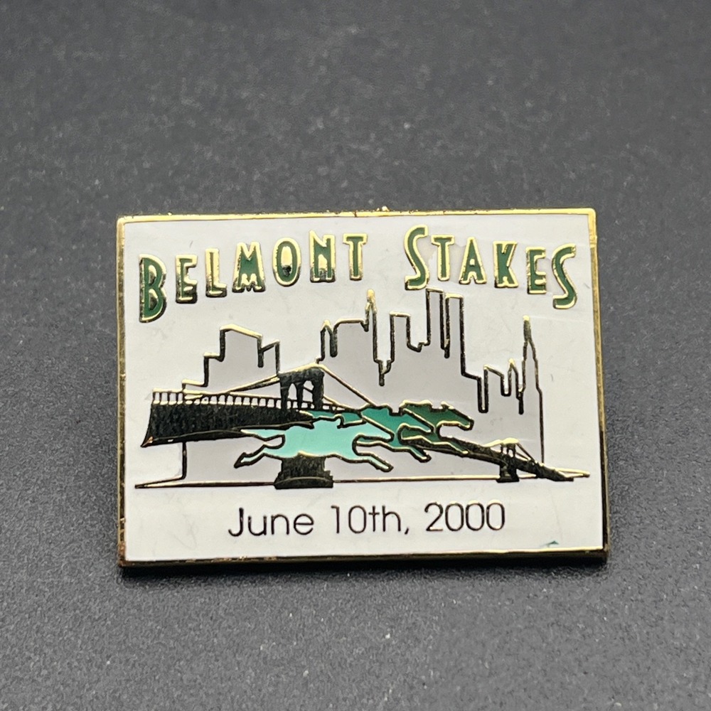2000 Belmont Stakes Horse Racing Lapel Hat Pin
